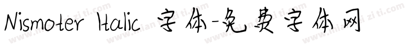 Nismoter Italic 字体字体转换